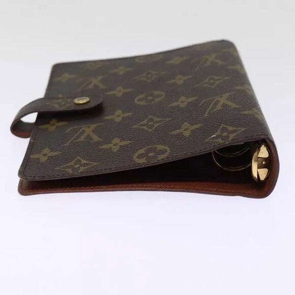 LOUIS VUITTON Monogram Agenda MM Day Planner Cover R20105 LV Auth 75037 - Picture 4 of 15